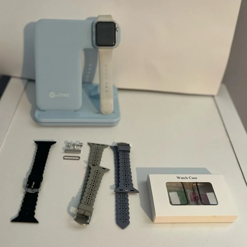 Apple Watch with accessories